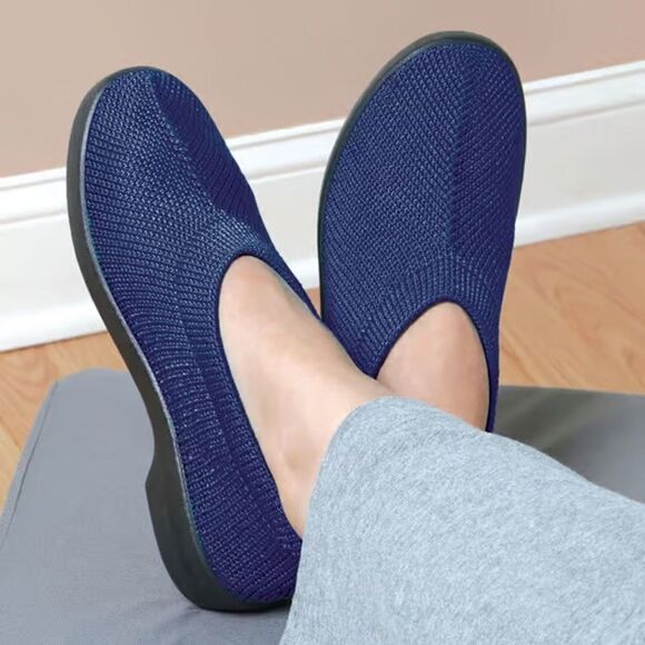 ARCOPEDICO Women’s Softs 09/1061 Navy Knit Slip-Ons in the Size 41 EU/9.5-10 US - Picture 12 of 16